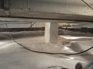 crawl space after repair