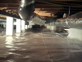 Wet Crawl Space Repair